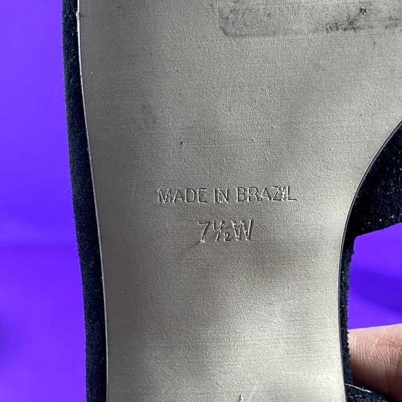 Walking‎ Cradles Women's Black Suede Pointed Toe Flats Shoe Size 7.5-NEW - Picture 8 of 8